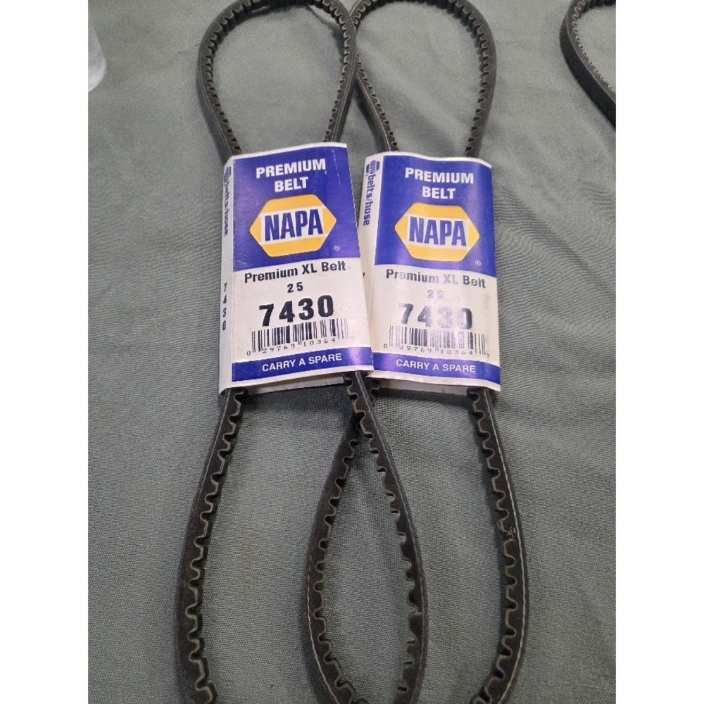 NAPA Premium XL Belt 25 7430 Automotive Replacement V-Belt Lot of 2 New